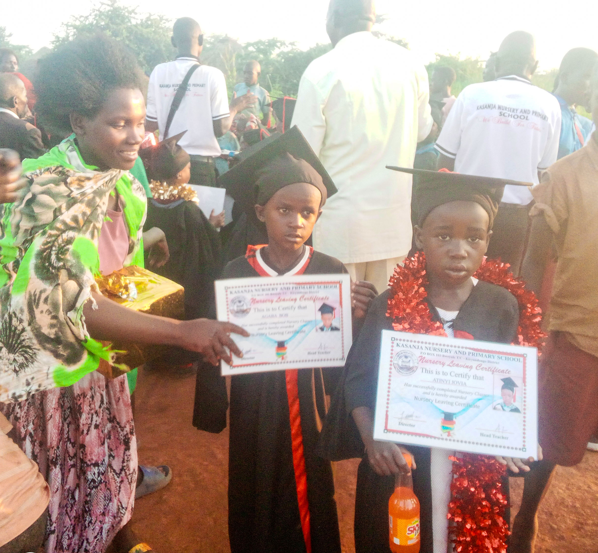Graduation ceremony moment